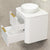 Tura Smooth 600mm Curved Wall Hung Vanity Cabinet, Matte White