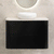 Tura Smooth 900mm Curved Wall Hung Vanity Cabinet, Matte Black