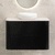 Tura Smooth 900mm Curved Wall Hung Vanity Cabinet, Matte Black