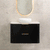 Tura Smooth 900mm Curved Wall Hung Vanity Cabinet, Matte Black
