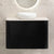 Tura Smooth 900mm Curved Wall Hung Vanity Cabinet, Matte Black
