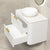 Tura Smooth 900mm Curved Wall Hung Vanity Cabinet, Matte White