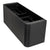 Tura Smooth 1500mm Curved Wall Hung Vanity Cabinet, Matte Black