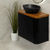 Tura Smooth Ensuite 750mm Curved Wall Hung Vanity Cabinet, Matte Black