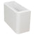 Tura Smooth Ensuite 900mm Curved Wall Hung Vanity Cabinet, Matte White