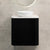 Tura Groove 600mm Curved Wall Hung Vanity Cabinet, Matte Black