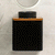 Tura Groove Ensuite 600mm Curved Wall Hung Vanity Cabinet, Matte Black