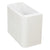 Tura Groove Ensuite 750mm Curved Wall Hung Vanity Cabinet, Matte White