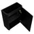 Tura Groove Petite 500mm Curved Wall Hung Slim Vanity Cabinet, Matte Black