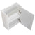 Tura Groove Petite 500mm Curved Wall Hung Slim Vanity Cabinet, Matte White