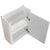 Tura Smooth Petite 500mm Curved Wall Hung Slim Vanity Cabinet, Matte White