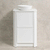 Tura Shaker 600mm Curved Floorstanding Vanity Cabinet, Matte White