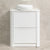 Tura Shaker 750mm Curved Floorstanding Vanity Cabinet, Matte White
