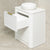 Tura Shaker 750mm Curved Floorstanding Vanity Cabinet, Matte White