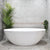Kinka Egg 1800mm Oval Freestanding Bath, Matte White