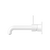 Nero Mecca Wall Basin Mixer Handle Up | Matte White|