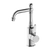 Nero York Basin Mixer With White Porcelain Lever | Chrome |