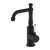 Nero York Basin Mixer With White Porcelain Lever | Matte Black |