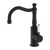 Nero York Basin Mixer Hook Spout With White Porcelain Lever | Matte Black |