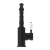 Nero York Basin Mixer Hook Spout With White Porcelain Lever | Matte Black |
