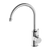 Nero York Kitchen Mixer Goosneck With White Porcelain Lever | Chrome |