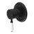 Nero York Shower Mixer With White Porcelain Lever | Matte Black |