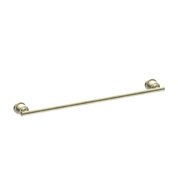 Nero York Single Towel Rail 600mm | Aged Brass |