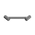 Nero Mecca Care 25mm Footrest Corner Grab Rail 215mm | Gun Metal |
