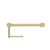 Nero Mecca Care 25mm Toilet Roll Rail 300mm | Brushed Gold |