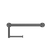 Nero Mecca Care 25mm Toilet Roll Rail 300mm | Gun Metal |
