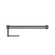 Nero Mecca Care 25mm Toilet Roll Rail 450mm | Gun Metal |