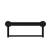 Nero Mecca Care 32mm Grab Rail With Towel Holder 300mm | Matte Black |
