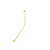 Nero Mecca Care 32mm Ambulant 45 Degree Bent Tube 450x650mm | Brushed Gold |