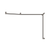 Nero Mecca Care 32mm DDA Toilet Grab Rail Set 45 Degree Continuous 750x965x1025mm | Brushed Nickel |