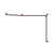 Nero Mecca Care 32mm DDA Toilet Grab Rail Set 45 Degree Continuous 750x965x1025mm | Brushed Bronze |