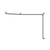 Nero Mecca Care 32mm DDA Toilet Grab Rail Set 45 Degree Continuous 750x965x1025mm | Chrome |