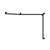Nero Mecca Care 32mm DDA Toilet Grab Rail Set 45 Degree Continuous 750x965x1025mm | Matte Black |