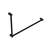 Nero Mecca Care 32mm DDA Grab Rail Set 90 Degree 600x1000mm | Matte Black |
