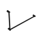 Nero Mecca Care 32mm DDA Grab Rail Set 90 Degree 600x1000mm | Matte Black |