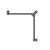 Nero Mecca Care 32mm Wrap Around Corner Grab Rail 600x600mm | Gun Metal |