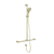 Nero Mecca Care 32mm T Bar Grab Rail And Adjustable Shower Rail Set 1100x750mm | Brushed Gold |