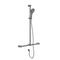 Nero Mecca Care 32mm T Bar Grab Rail And Adjustable Shower Rail Set 1100x750mm | Gun Metal |