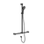 Nero Mecca Care 32mm T Bar Grab Rail And Adjustable Shower Rail Set 1100x750mm | Matte Black |