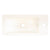 Tura Petite 500 x 225mm Curved Polymarble Vanity Top with Integrated Sink and Overflow, Matte White
