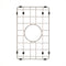 Retto II Stainless Steel Sink Grid 250 x 400mm with Centre Waste Hole, Brushed SS Nickel