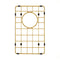Retto II Stainless Steel Sink Grid 250 x 400mm with Rear Waste Hole, Brushed Brass Gold