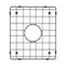 Retto II Stainless Steel Sink Grid 350 x 400mm with Centre Waste Hole, Brushed Gunmetal Black