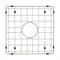 Retto II Stainless Steel Sink Grid 400 x 400mm with Centre Waste Hole, Brushed SS Nickel