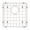 Retto II Stainless Steel Sink Grid 400 x 400mm with Rear Waste Hole, Brushed SS Nickel