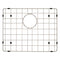 Retto II Stainless Steel Sink Grid 500 x 400mm with Rear Waste Hole, Brushed SS Nickel